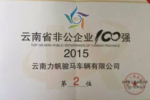 2015云南省非公企業(yè)100強(qiáng)在昆發(fā)布 力帆時駿勇奪“制造業(yè)20強(qiáng)”冠首 