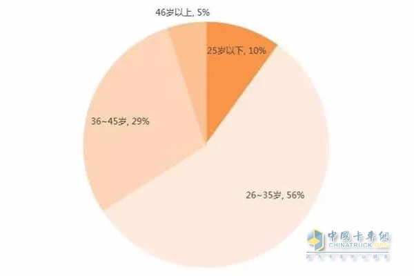 中國駕駛員年齡分布