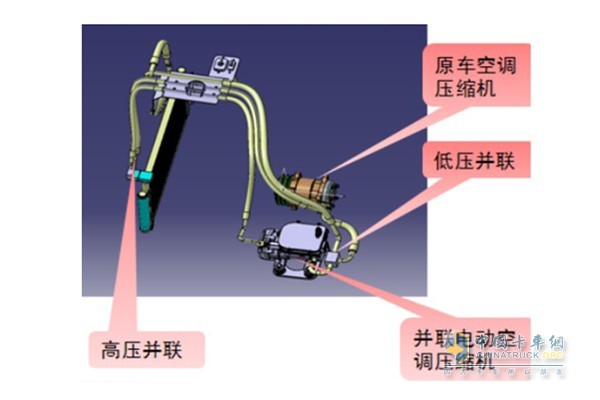 并聯(lián)駐車空調(diào)示意圖