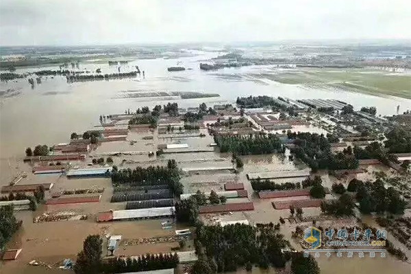 受臺風疊加影響，山東青州、壽光等地遭受嚴重洪災