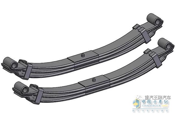 懸架采用少片簧設(shè)計(jì)