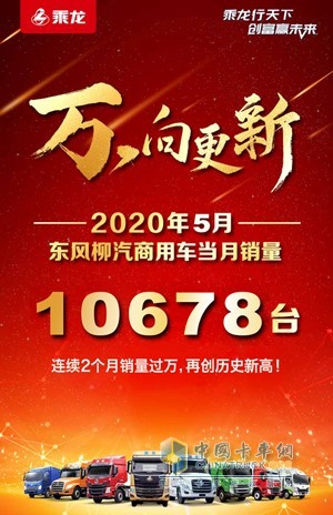 2020年5月東風(fēng)柳汽商用車當(dāng)月銷量10678臺