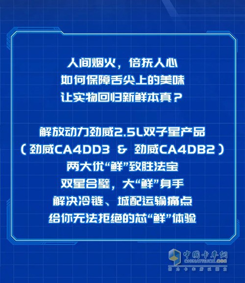 解放動力 冷鏈城配 勁威2.5L雙子星。