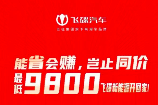 能省會(huì)賺   最低9800元飛碟新能源開回家！