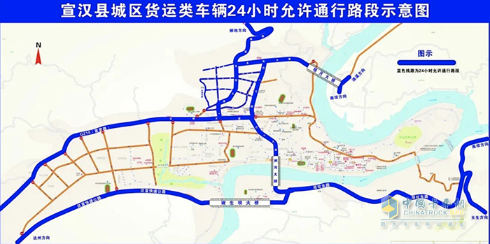 四川省達(dá)州宣漢縣市?；奋囕v限制通行