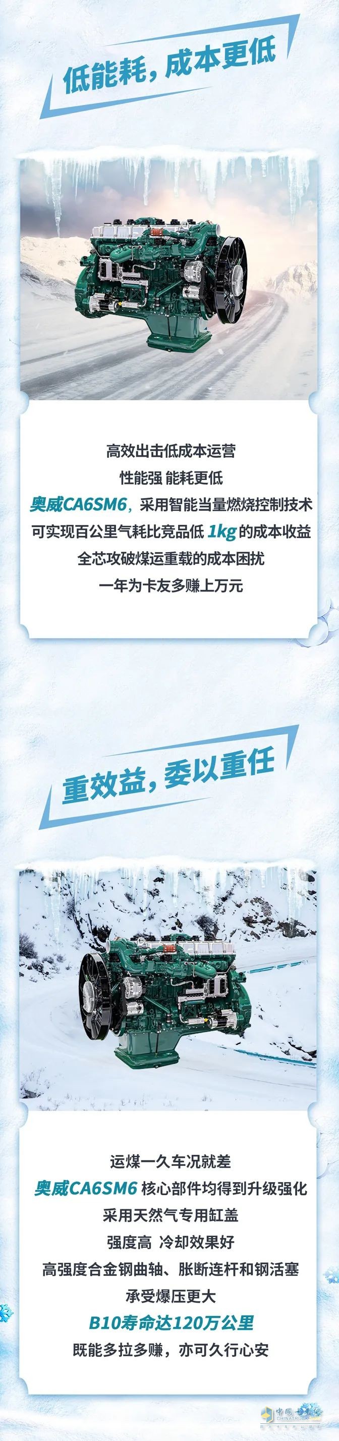 奧威CA6SM6助力冬季溫暖，勇闖黑金之路