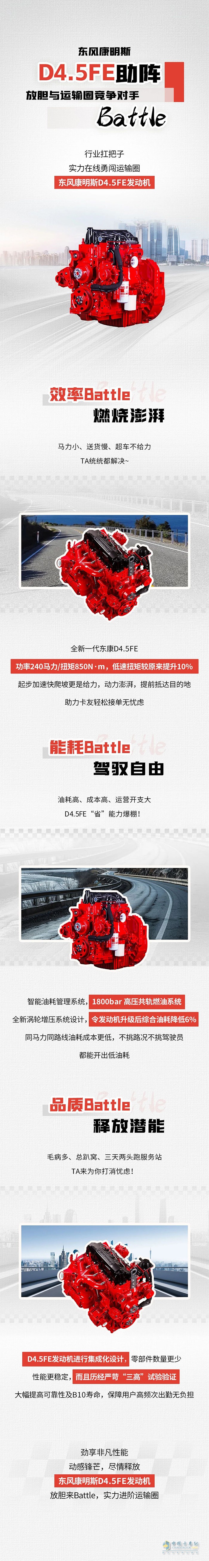 東風(fēng)康明斯D4.5FE助陣 放膽與運輸圈競爭對手Battle