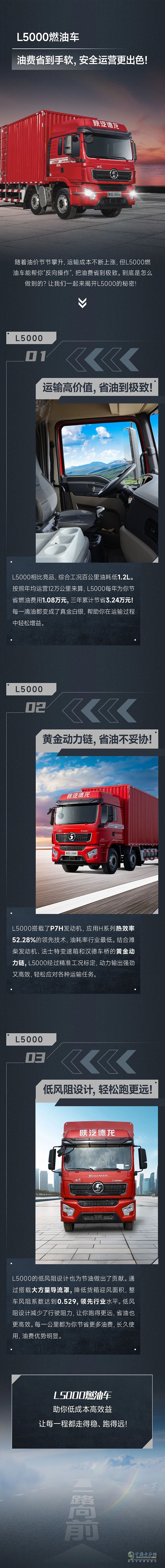 陜汽德龍L5000燃油車，油費(fèi)省到手軟，安全運(yùn)營(yíng)更出色！