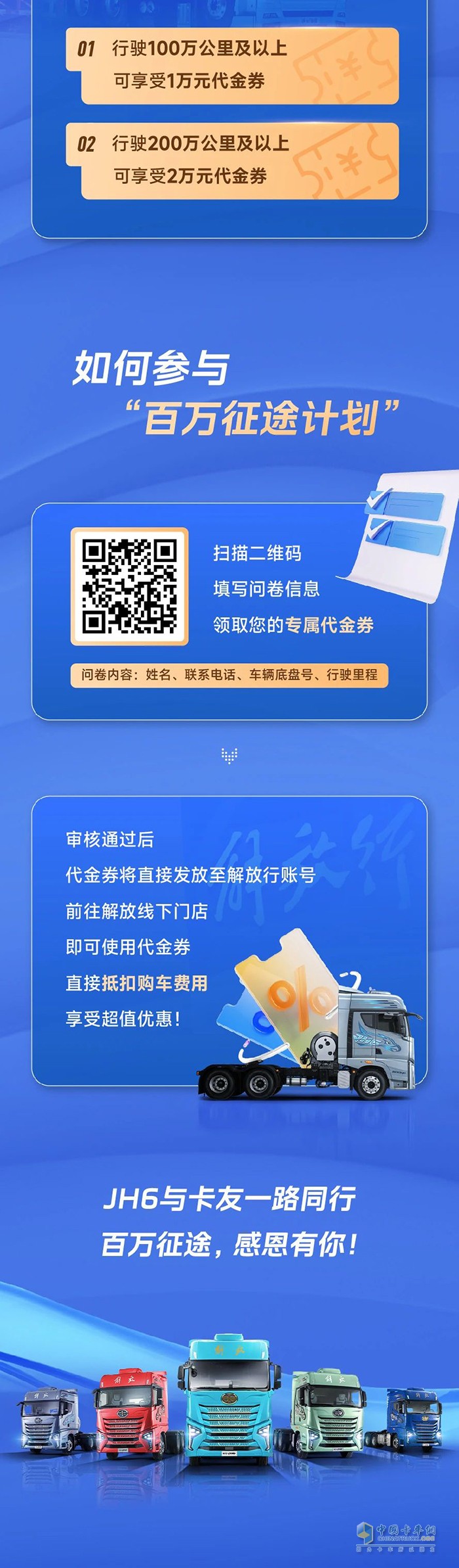 解放青汽JH6老車主有福了！跑夠里程換新車，最高省2萬！