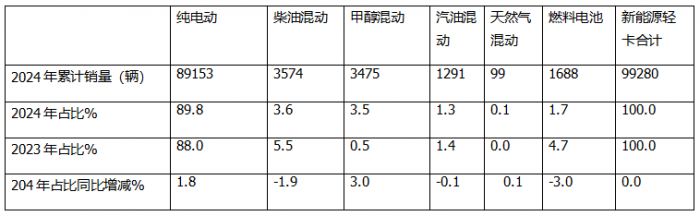 12月新能源輕卡銷13770輛再創(chuàng)新高！ 2024全年累銷9.9萬輛收官