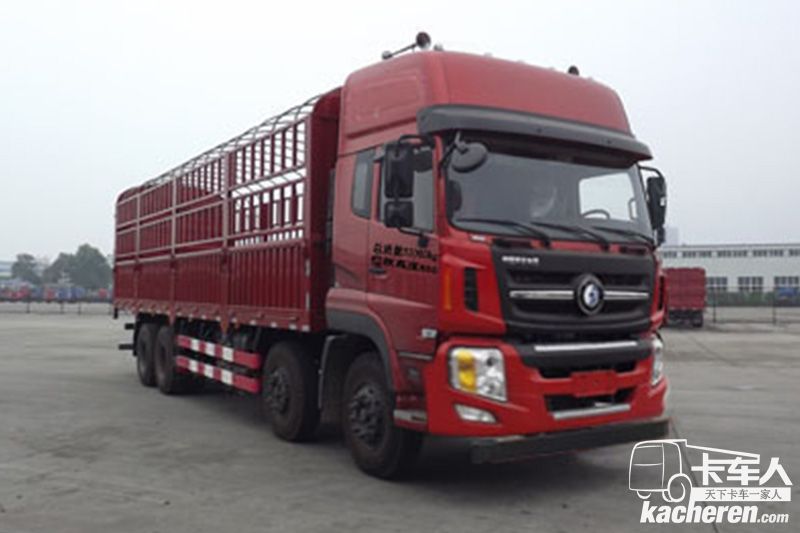 重汽王牌 W5G重卡 340馬力 8X4 9.4米 國(guó)四倉(cāng)柵式載貨車(chē)(CDW5310CCYA1T4)